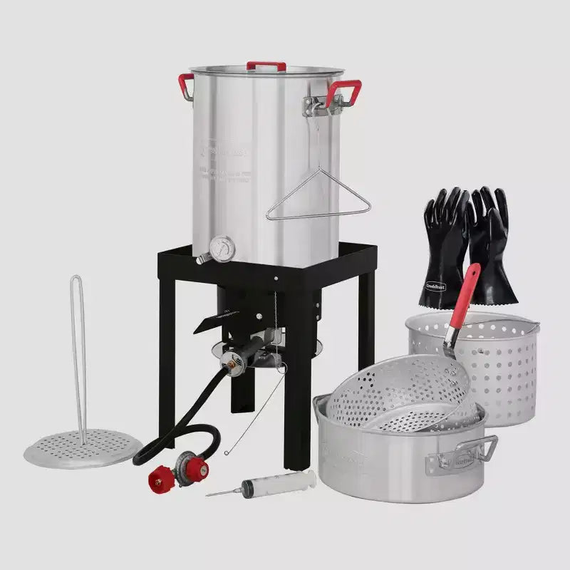 Creole Feast 30qt Aluminum Turkey Fryer Boiler Kit TFK-TG-3001TG