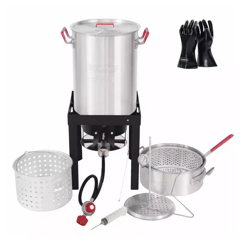 Friteuse à dinde en aluminium de 30 pintes