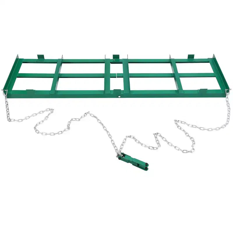 Niveau de jardin en acier inoxydable, râteau niveleur de pelouse avec long manche rotatif à 180°, ergonomique et facile à installer, râteau paysager robuste
