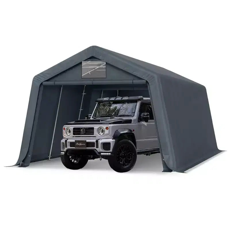 Captiva Designs Outdoor Portable Storage Shelter - Choose Between Two Spacious Garage Tents with Roll-Up Zipper Doors