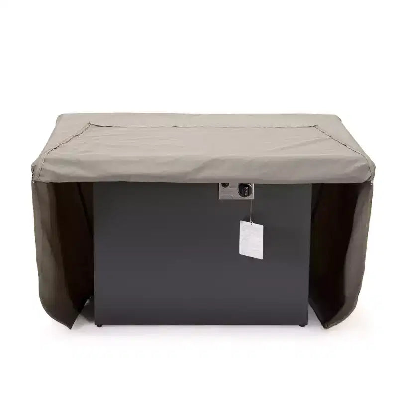 Housse de table foyer rectangulaire en tissu 600D, imperméable, résistante aux UV, protection toutes saisons pour patio extérieur, terrasse ou porche