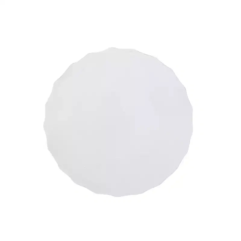 Table d'appoint d'extérieur en béton léger, blanc antique