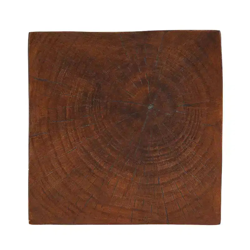 Table d'appoint géométrique en béton léger, pour l'intérieur et l'extérieur