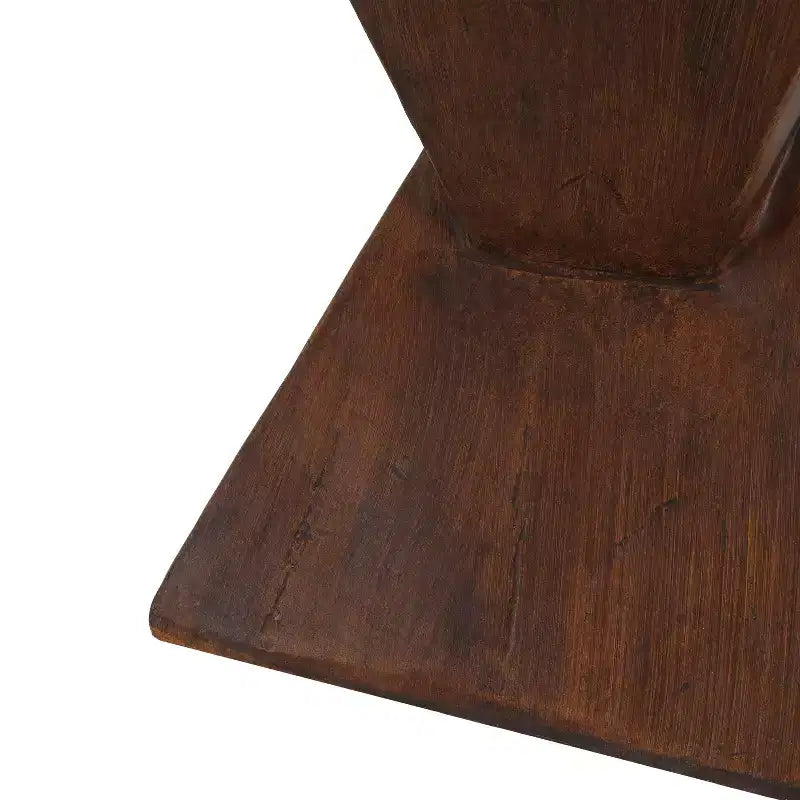 Table d'appoint géométrique en béton léger, pour l'intérieur et l'extérieur