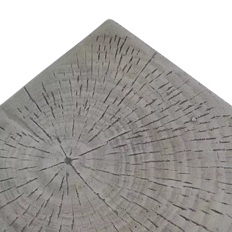 Table d'appoint géométrique en béton léger, pour l'intérieur et l'extérieur