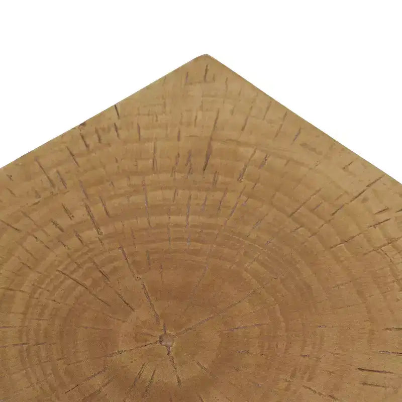 Table d'appoint géométrique en béton léger, pour l'intérieur et l'extérieur
