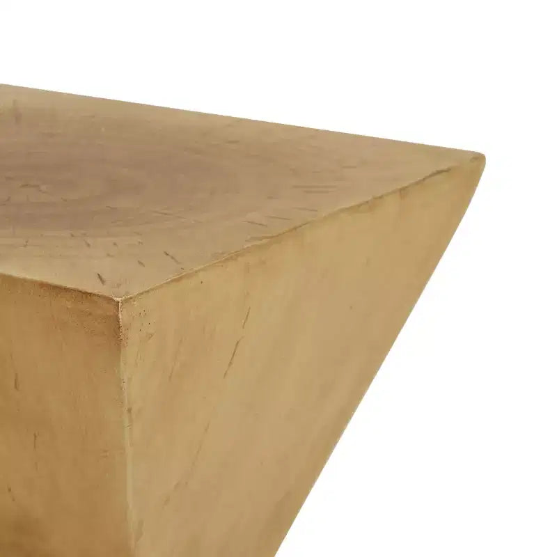 Table d'appoint géométrique en béton léger, pour l'intérieur et l'extérieur