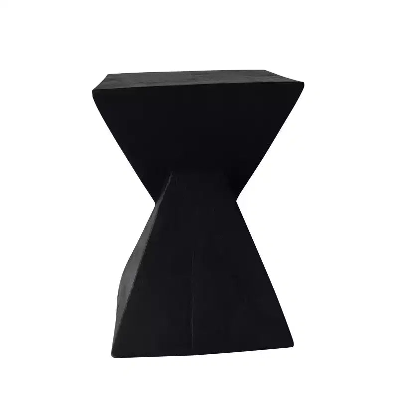 Table d'appoint géométrique en béton léger, pour l'intérieur et l'extérieur