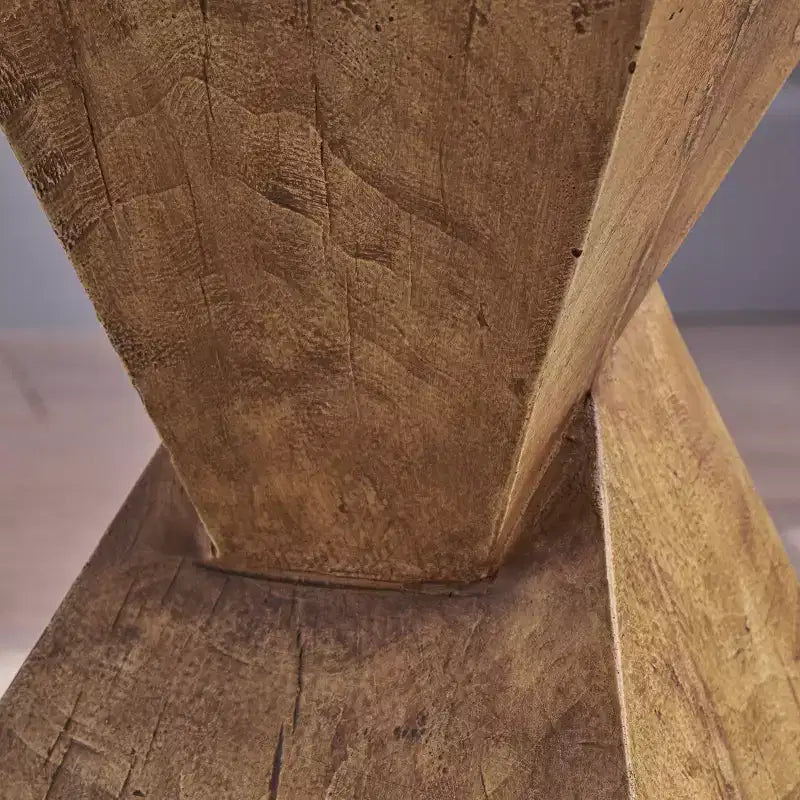 Table d'appoint géométrique en béton léger, pour l'intérieur et l'extérieur