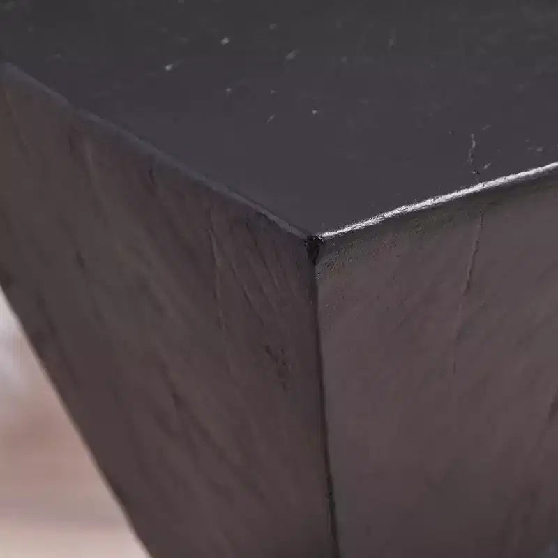 Table d'appoint géométrique en béton léger, pour l'intérieur et l'extérieur
