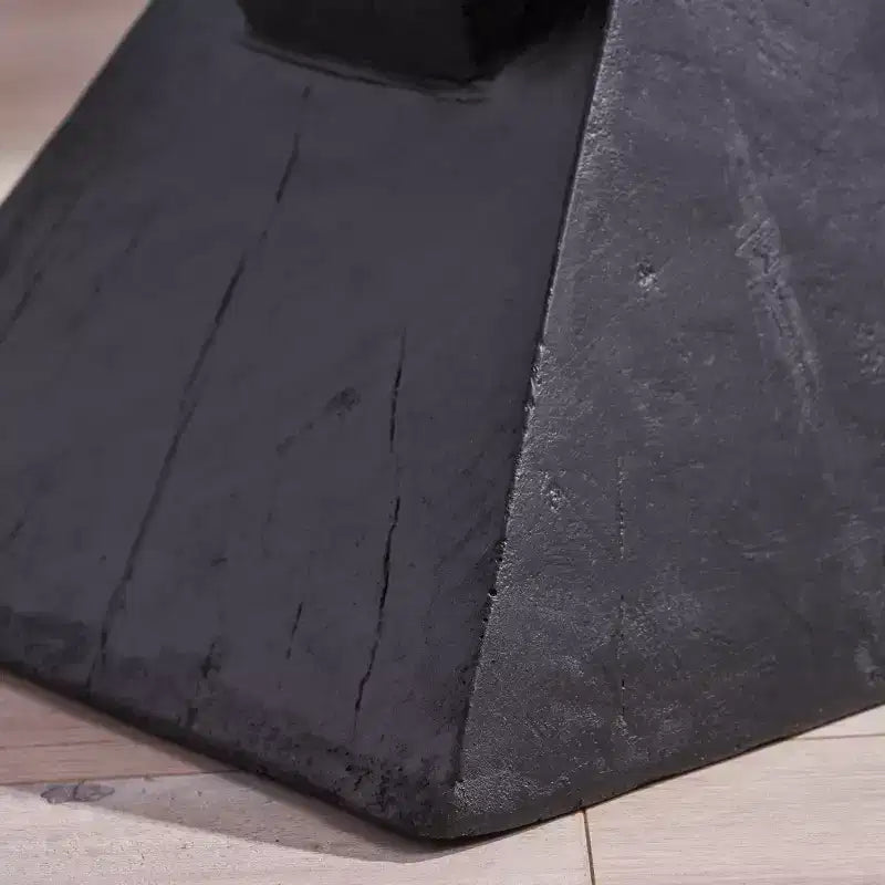Table d'appoint géométrique en béton léger, pour l'intérieur et l'extérieur