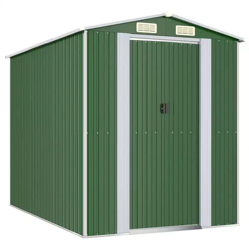 VidaXL Galvanized Steel Garden Shed for Outdoor Storage