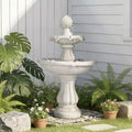 Christopher Knight Home Tanakorn Transitional 2-Tier Polyresin Outdoor Water Fountain