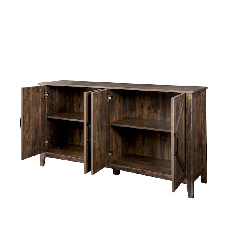 59.06 Modern TV Stand with Doors & Shelves