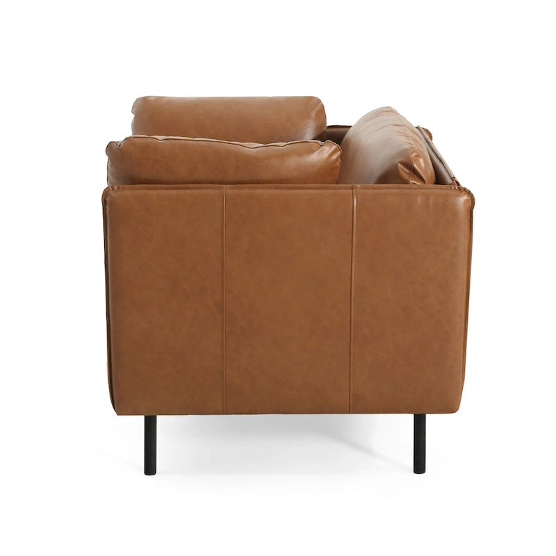 Brown 39.17 Accent Chair with Metal Legs
