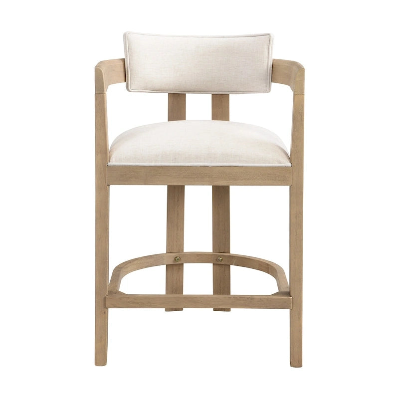 Netia 3-Piece Counter-Height Bar Set with Boucle Upholstered Chairs and Metal Table Base by Christopher Knight Home