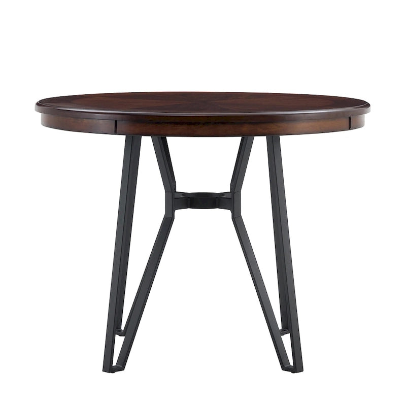 Netia 3-Piece Counter-Height Bar Set with Boucle Upholstered Chairs and Metal Table Base by Christopher Knight Home