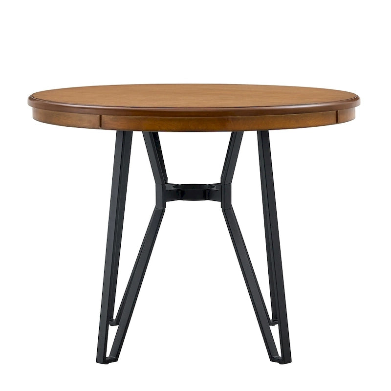 Netia 3-Piece Counter-Height Bar Set with Boucle Upholstered Chairs and Metal Table Base by Christopher Knight Home