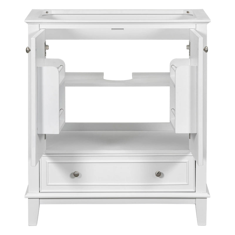 30 Bathroom Floor Storage Cabinet, Bathroom Vanity With Doors, Drawers, Adjustable Shelf Bathroom Cabinet