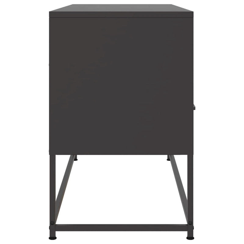 vidaXL TV Stand Entertainment Center Media Unit Living Room Furniture Steel - 15.4 x 39.6 x 23.8