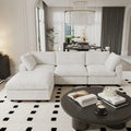 Oversized Deep Plush Cloud Sofa Couch, Modular Sectional Sofa with Ottoman