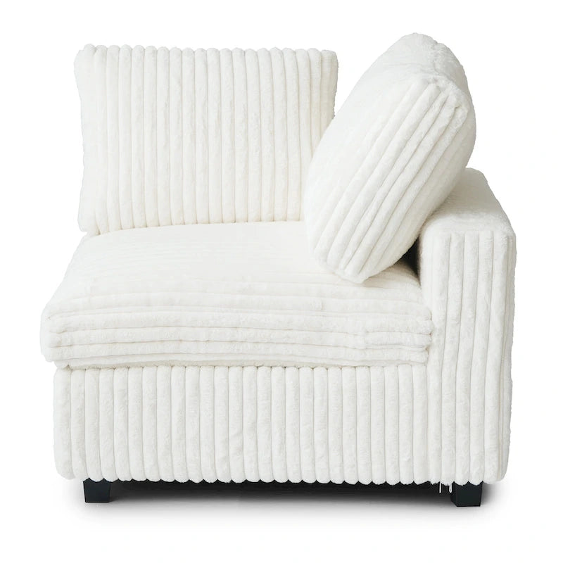 Oversized Deep Plush Cloud Sofa Couch, Modular Sectional Sofa with Ottoman