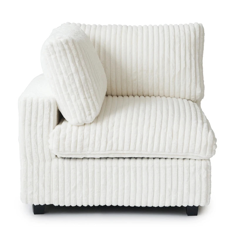 Oversized Deep Plush Cloud Sofa Couch, Modular Sectional Sofa with Ottoman