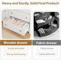Natural 7-Drawer Dresser for Living Room, Bedroom, Entryway