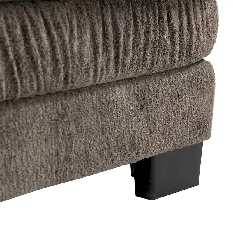 84 Upholstered 3-Seater Sofa with Memory Foam & Comfort Pillows