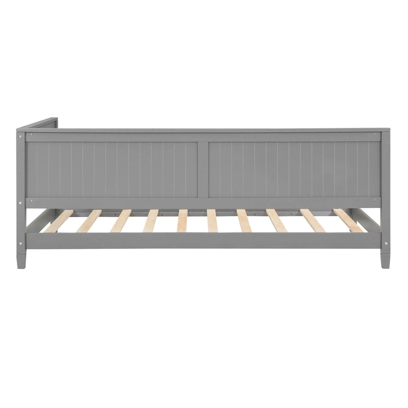 Wooden Daybed with Backrest & Armrest