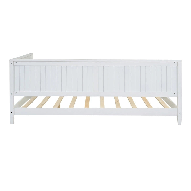 Wooden Daybed with Backrest & Armrest