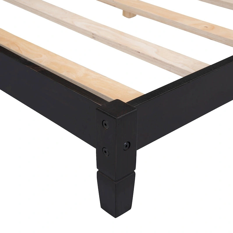 Wooden Daybed with Backrest & Armrest