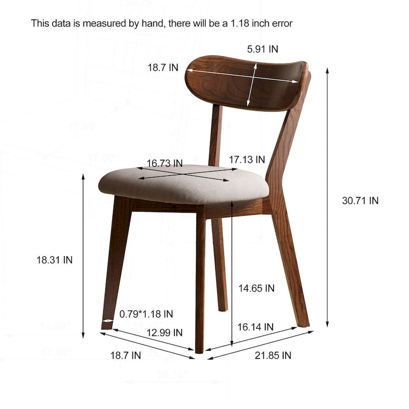 Premium Solid Wood Dining Chair with Exceptional Craftsmanship for Comfortable Seating