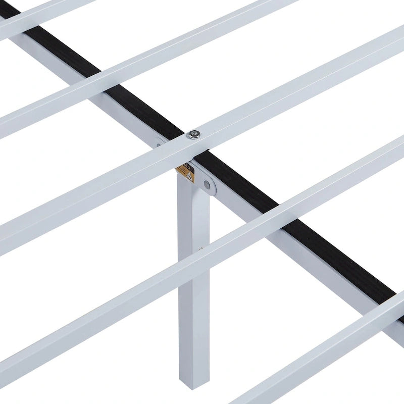 VECELO Bed Frame with Headboard & Metal Slat,Easy Set up- Twin/Full/QueenSize Bed