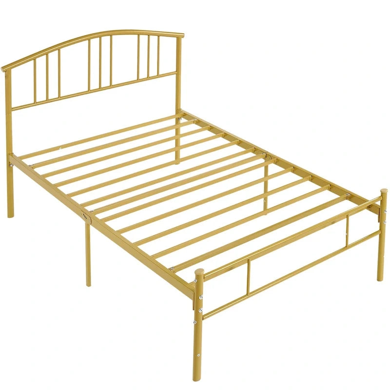 VECELO Bed Frame with Headboard & Metal Slat,Easy Set up- Twin/Full/QueenSize Bed