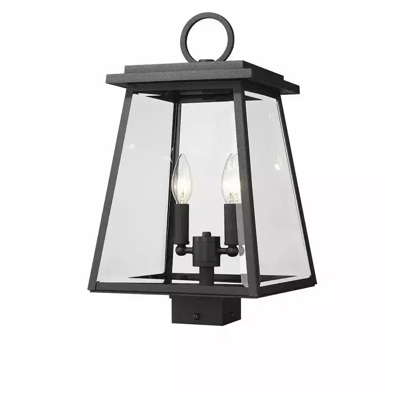Z-Lite Broughton 2 - Light Post Light in Black