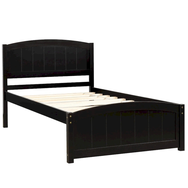 Twin Size Wood Platform Bed