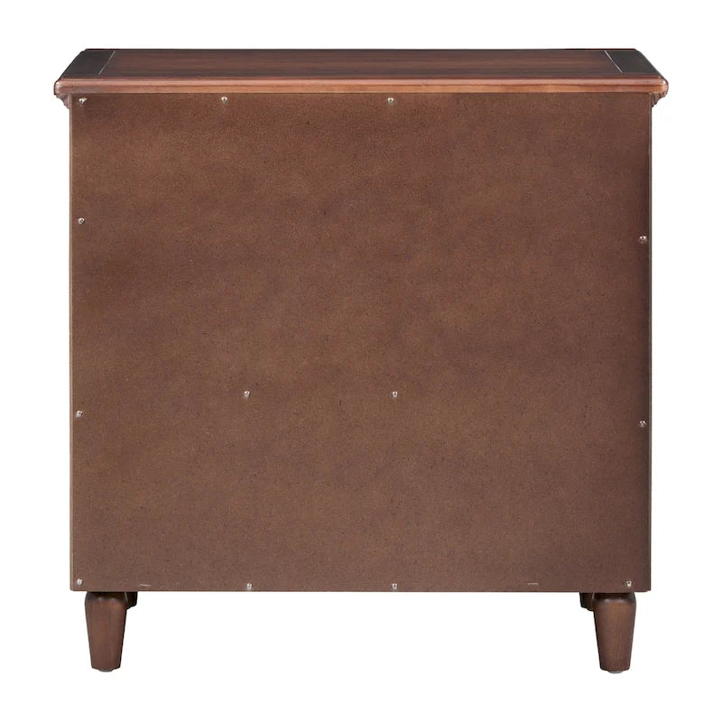 U STYLE 3-Drawer Nightstand Storage Wood Cabinet