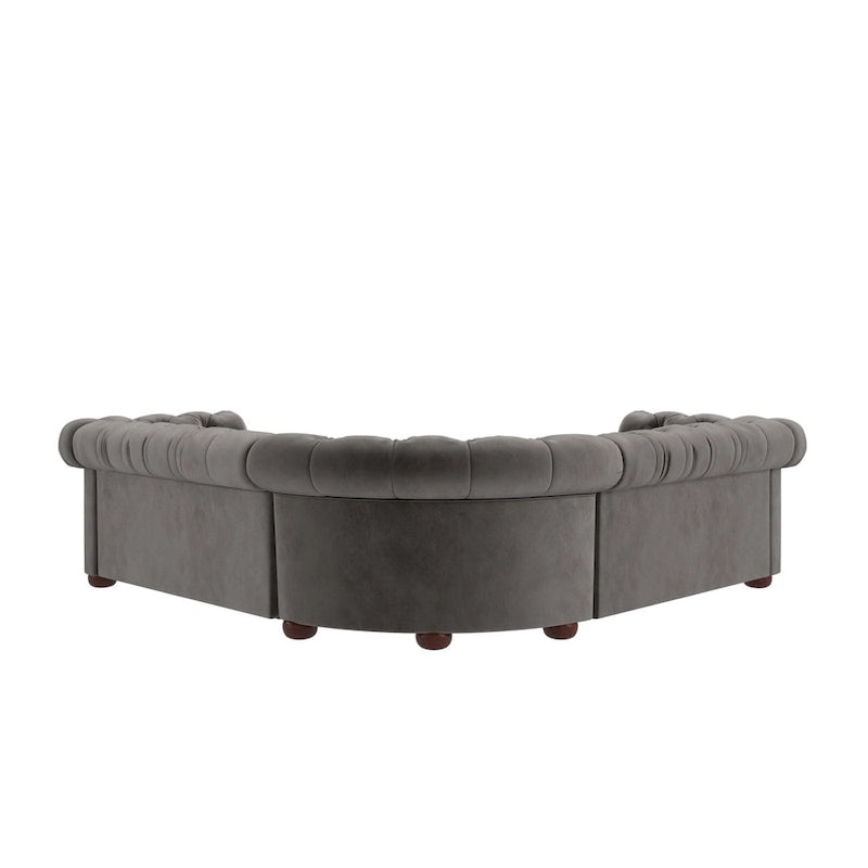Knightsbridge Scrolled Arm Chesterfield Sectional by iNSPIRE Q Artisan