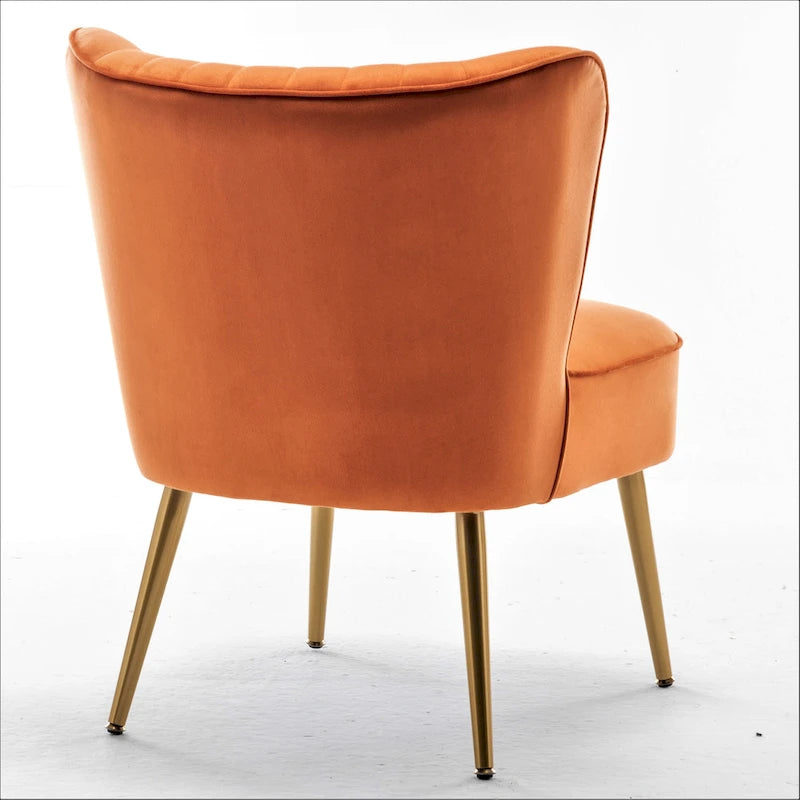 Us Pride Furniture Sauter 23.2 Wide Mid-Century Modern Microfiber Accent Chair