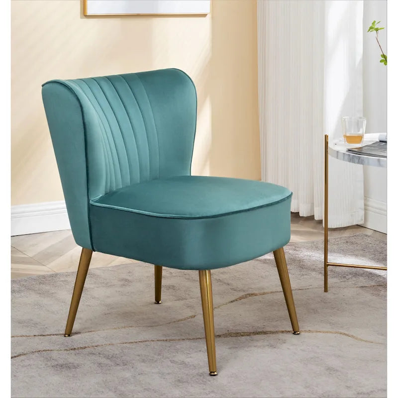 Us Pride Furniture Sauter 23.2 Wide Mid-Century Modern Microfiber Accent Chair