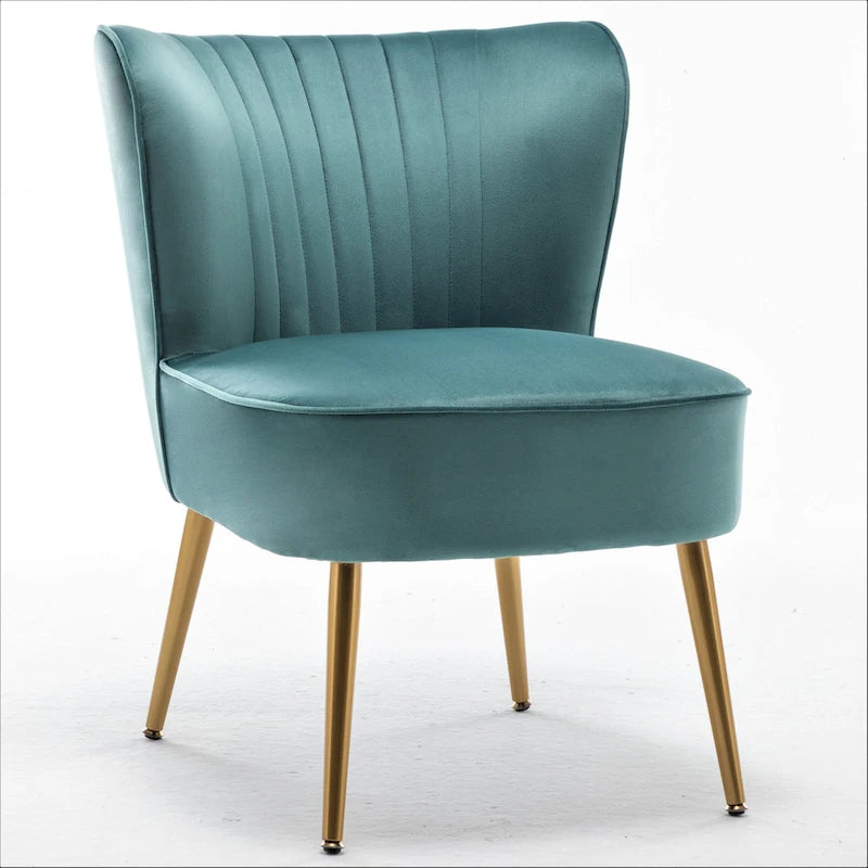 Us Pride Furniture Sauter 23.2 Wide Mid-Century Modern Microfiber Accent Chair