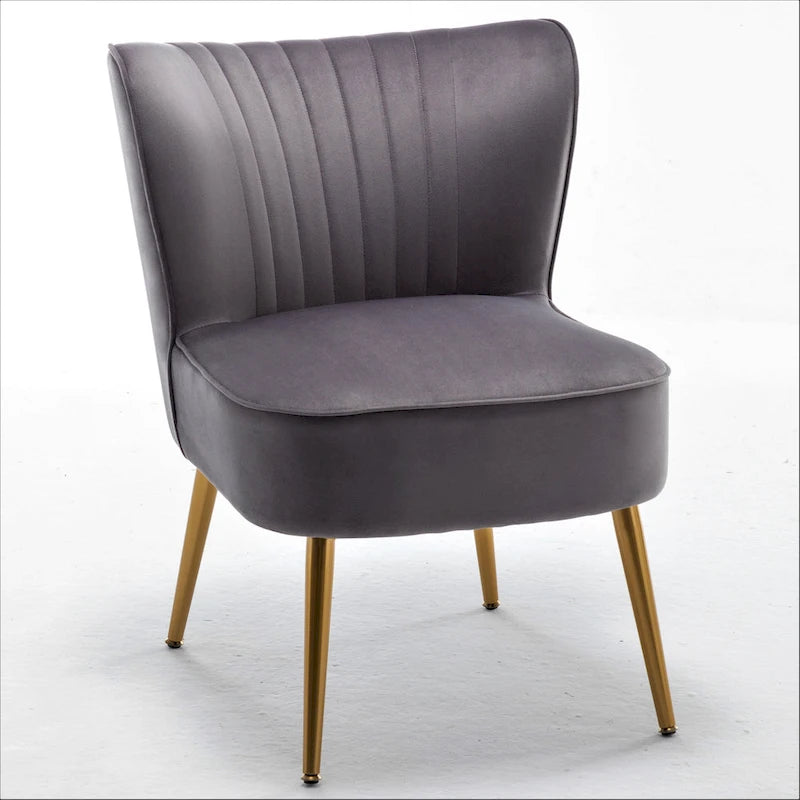 Us Pride Furniture Sauter 23.2 Wide Mid-Century Modern Microfiber Accent Chair