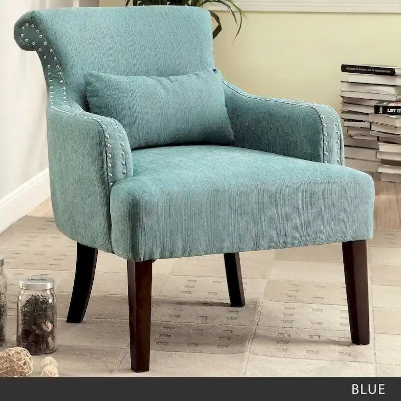 Nyer Contemporary Fabric Upholstered Accent Chair by Furniture of America