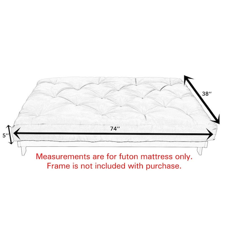 TruPedic Hansen Twin-size 5-inch Futon Mattress (Mattress Only)