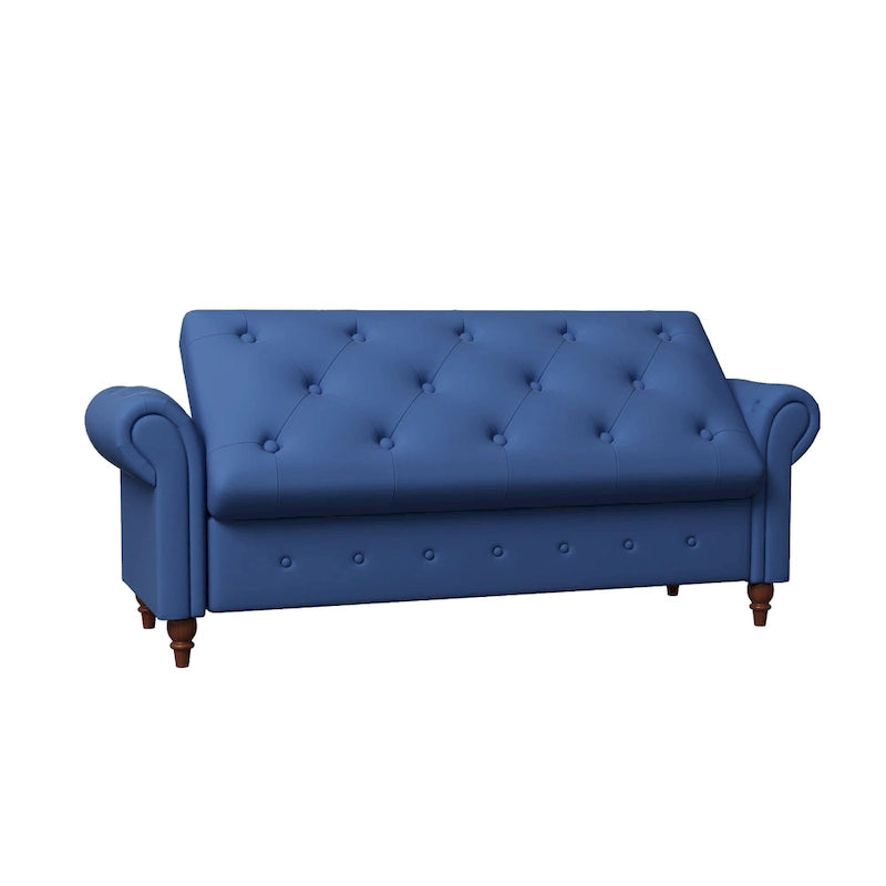 Modern Storage Bench Bed Bench with Rolled Arms