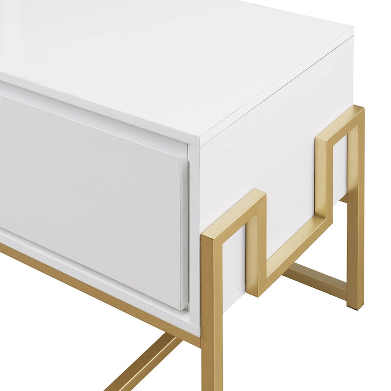 Middlebrook Contemporary Metal-Base 2-Drawer TV Stand