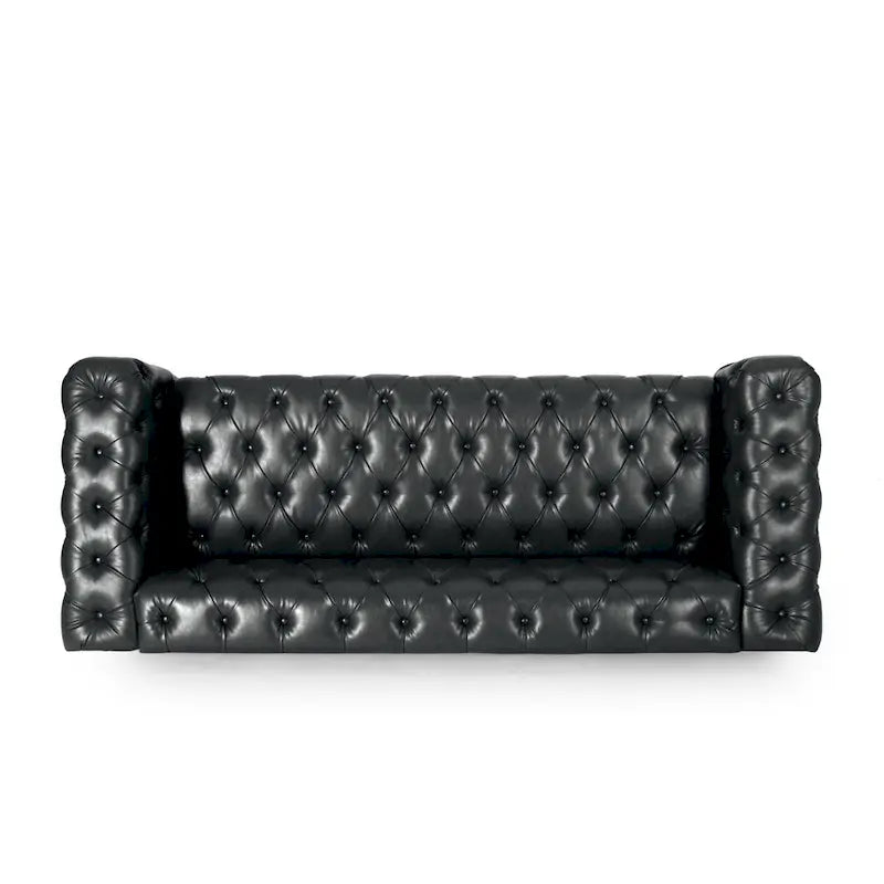 Sagewood Transitional Deeply Tufted Sofa by Christopher Knight Home