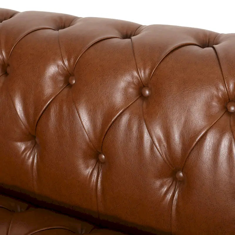 Sagewood Transitional Deeply Tufted Sofa by Christopher Knight Home