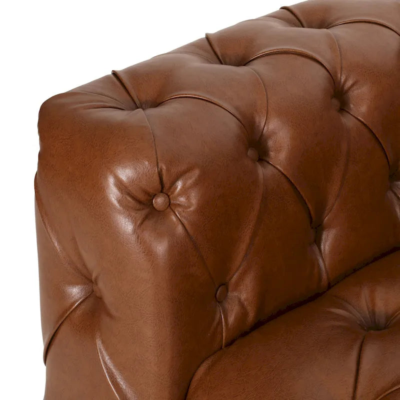 Sagewood Transitional Deeply Tufted Sofa by Christopher Knight Home